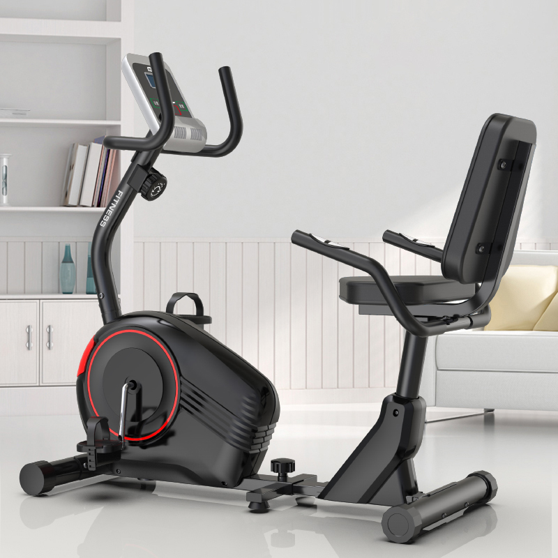 Exercise Bike Magnetic Resistance - Portable Fitness Leg Rehab Trainer for