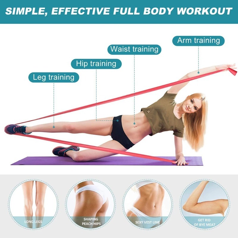 Natural Latex Resistance Bands - Pilates Bar Kit With Resistance Bands 评论和价格