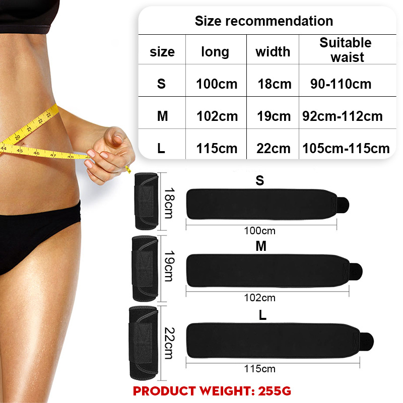 1PC Waist Trimmer Belt Weight  - Sweat Waist Trainer Belt Neoprene 评论和价格
