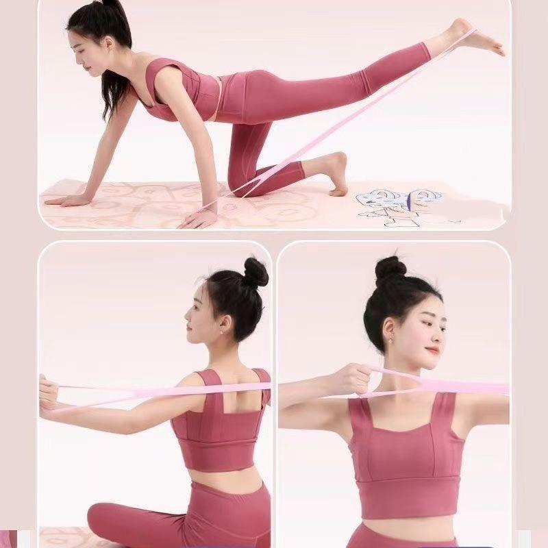 1/3Pcs 8-Shaped Resistance Ban - Pilates Bar Kit With Resistance Bands 评论和价格