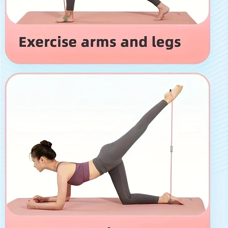 Tension Strap Fitness Stretch  - Resistance Bands Set With Handles 评论和价格