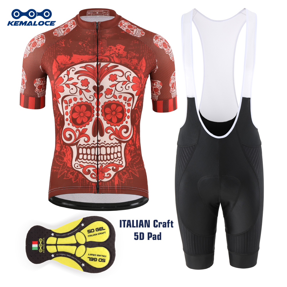 KEMALOCE Red Cycling Jersey Me - Padded Cycling Shorts 5D Gel 评论和价格