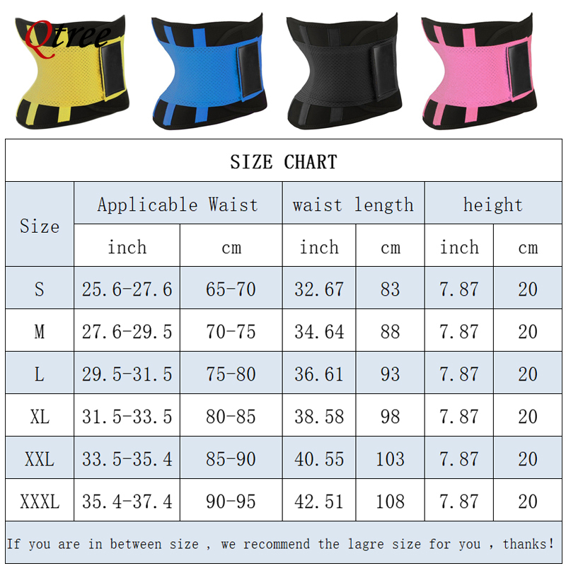 Qtree Hot Neoprene Waist Train - Sweat Waist Trainer Belt Neoprene 评论和价格