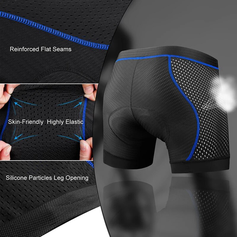 X-TIGER Men's Cycling Underwea - Padded Cycling Shorts 5D Gel 评论和价格