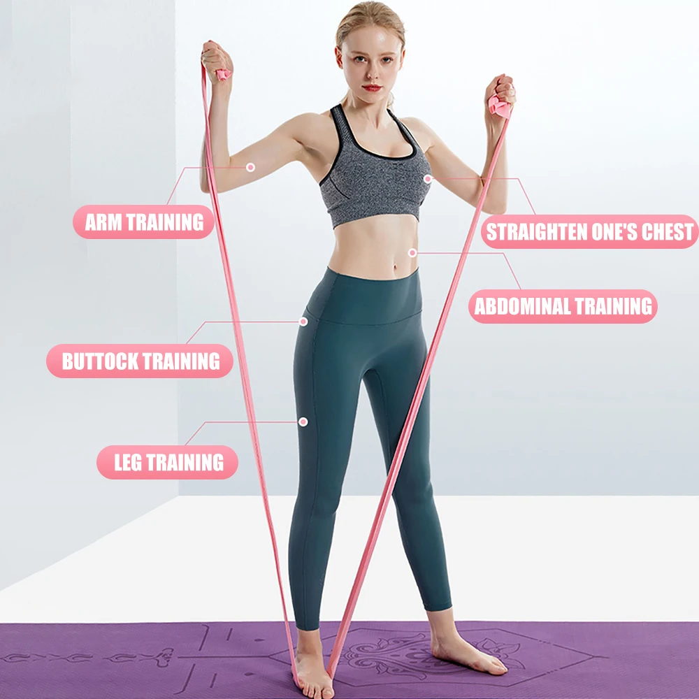 Length 200cm Yoga Pilates Stre - Pilates Bar Kit With Resistance Bands 评论和价格