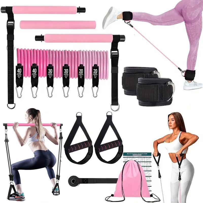 Multifunctional Pilates Bar Ki - Pilates Bar Kit With Resistance Bands 评论和价格