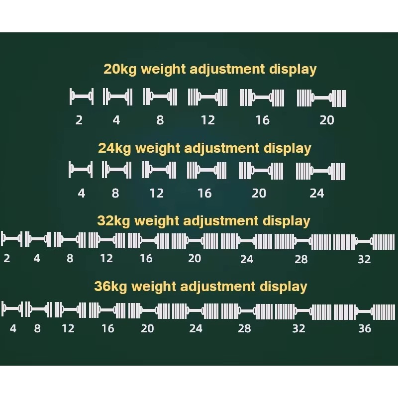 YTYIN 40kg Adjustable Dumbbell - Adjustable Dumbbell Pair 40Kg 评论和价格