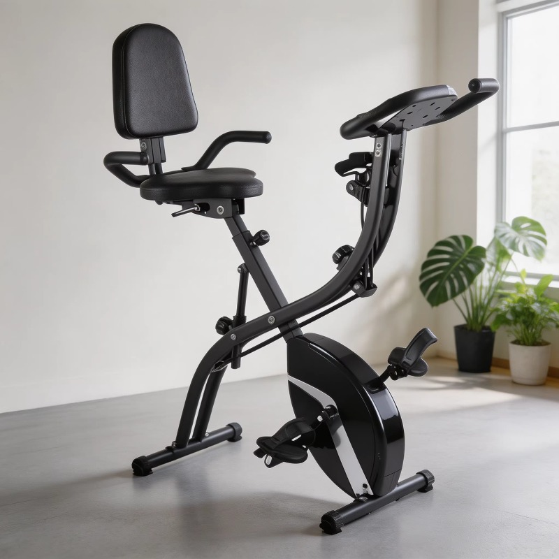 Home Fitness Folding Exercise  - Exercise Bike Magnetic Resistance 评论和价格