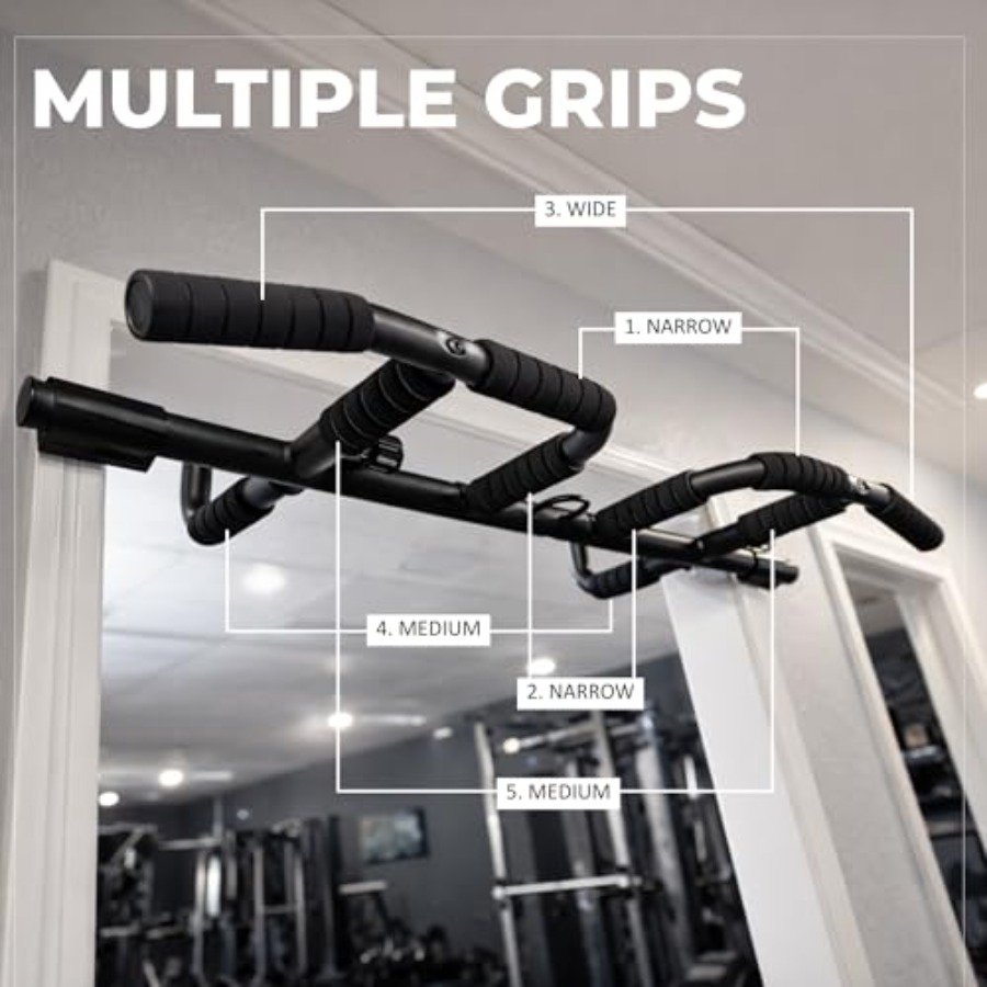 Doorway Pull Up Bar Set with S - Door Pull Up Bar No Screw 评论和价格