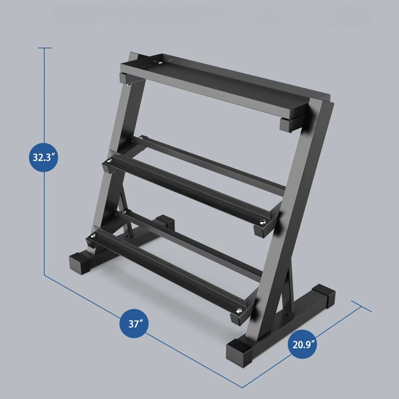 3-Tier Dumbbell Storage Rack 8 - Fitness Equipment 评论和价格