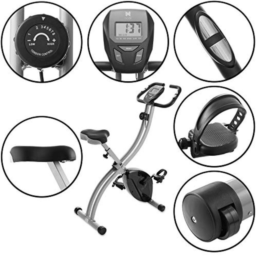 Indoor Cycling Bike - Folding  - Exercise Bike Magnetic Resistance 评论和价格