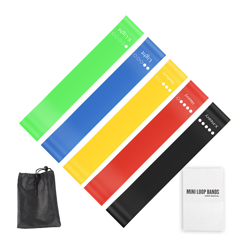 5Pcs TPE Resistance Bands Set  - Pilates Bar Kit With Resistance Bands 评论和价格
