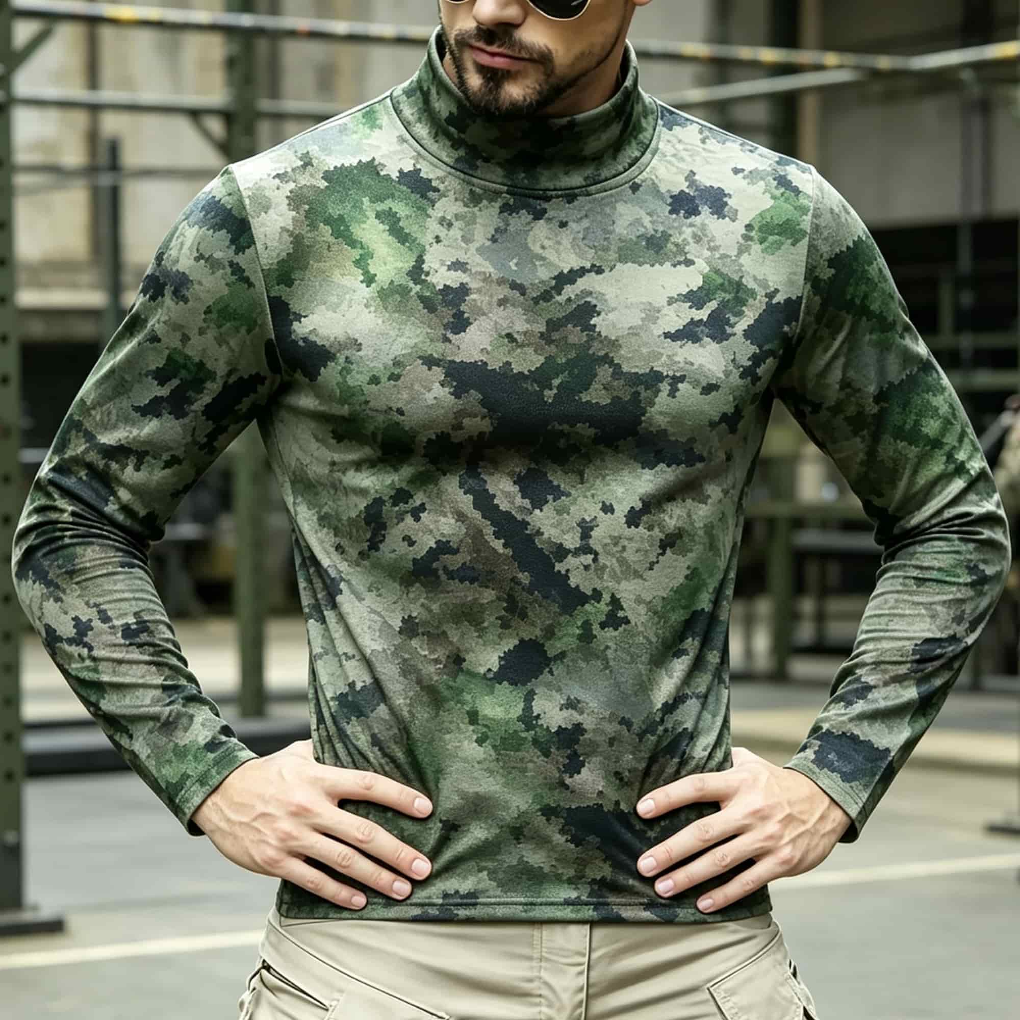 Men Tactical Camouflage Print  - Hiking 评论和价格