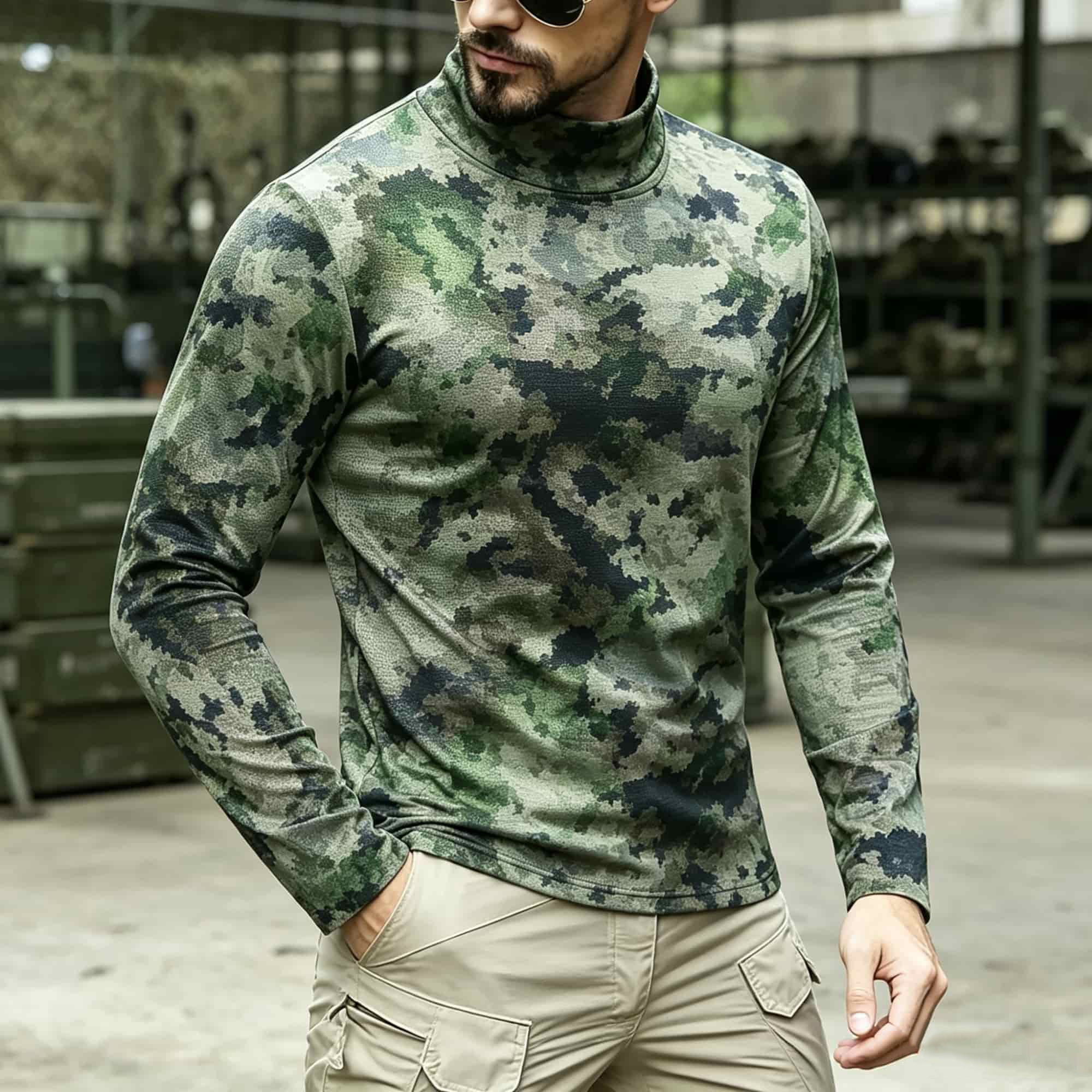 Men Tactical Camouflage Print  - Hiking 评论和价格