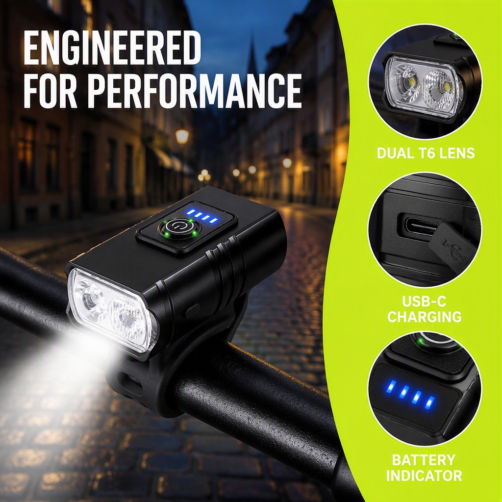 Bike Light USB Rechargeable LE - Rechargeable Bicycle Headlight 1000 Lumen 评论和价格