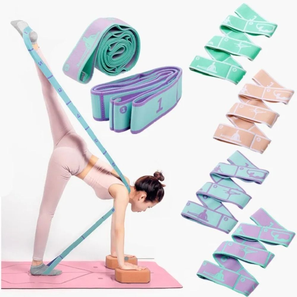 Elastic Yoga Resistance Bands  - Pilates Bar Kit With Resistance Bands 评论和价格