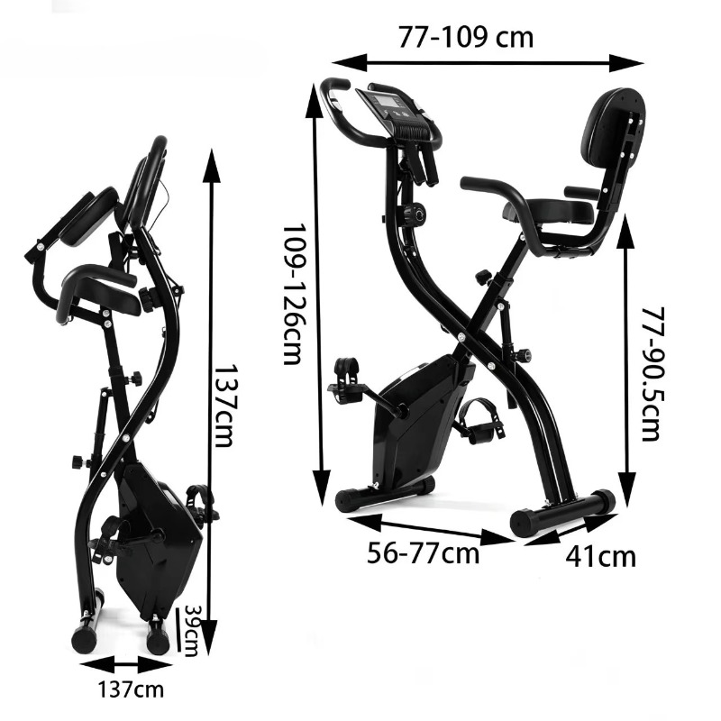 Stationary Exercise Bike Folda - Exercise Bike Magnetic Resistance 评论和价格
