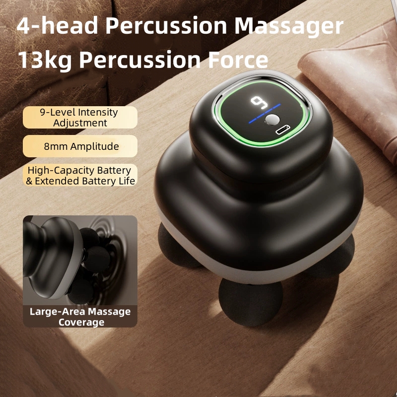 4-Heads Handheld Fascia Gun Pr - Electric Massage Gun Deep Tissue 评论和价格